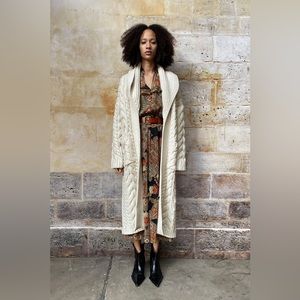 Zara Ruffled Multicolor Print Dress